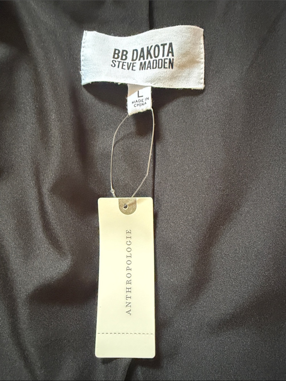 BB Dakota by Steve Madden Black & White Mixed Print Long Robe New with tags - Picture 6 of 6